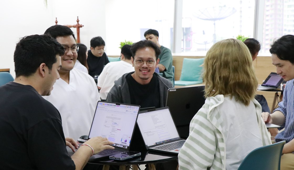 The Primal team reviewing campaign results together
