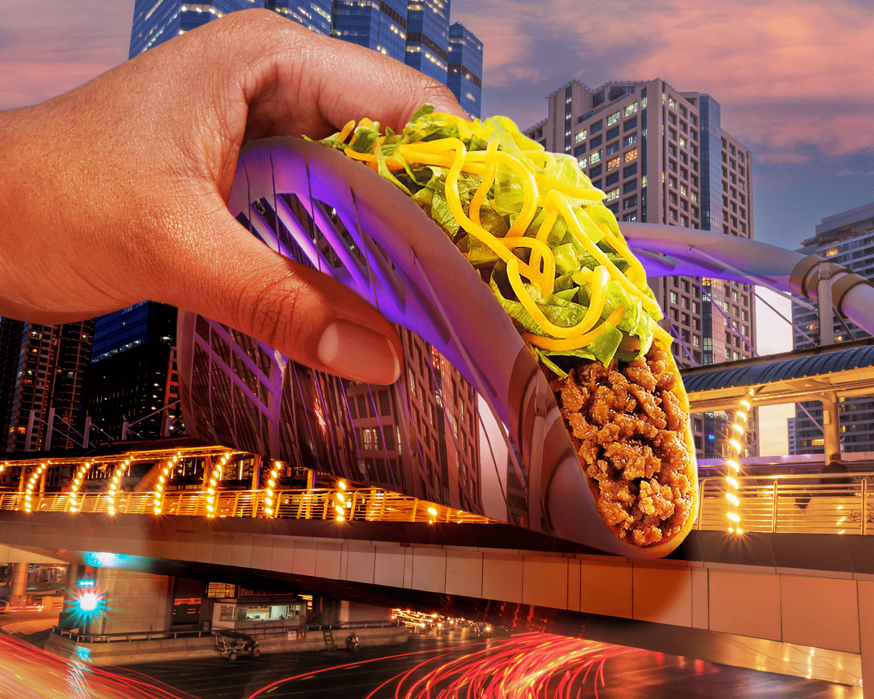 Taco Bell campaign creative by Primal, Chong Nonsi